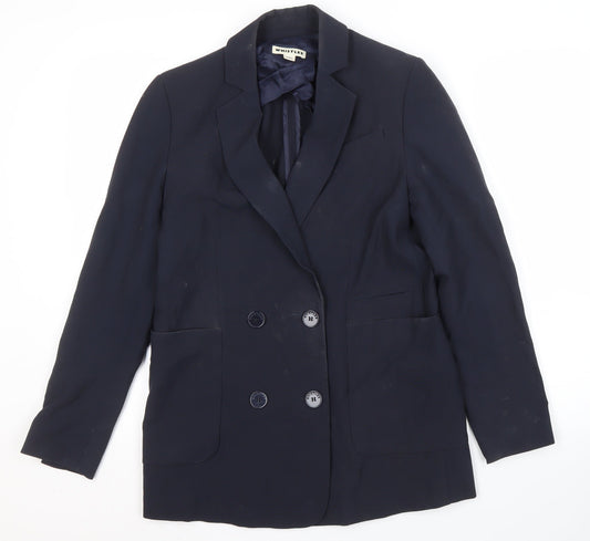 Whistles Women’s Black XS Wool Double-Breasted Suit Jacket