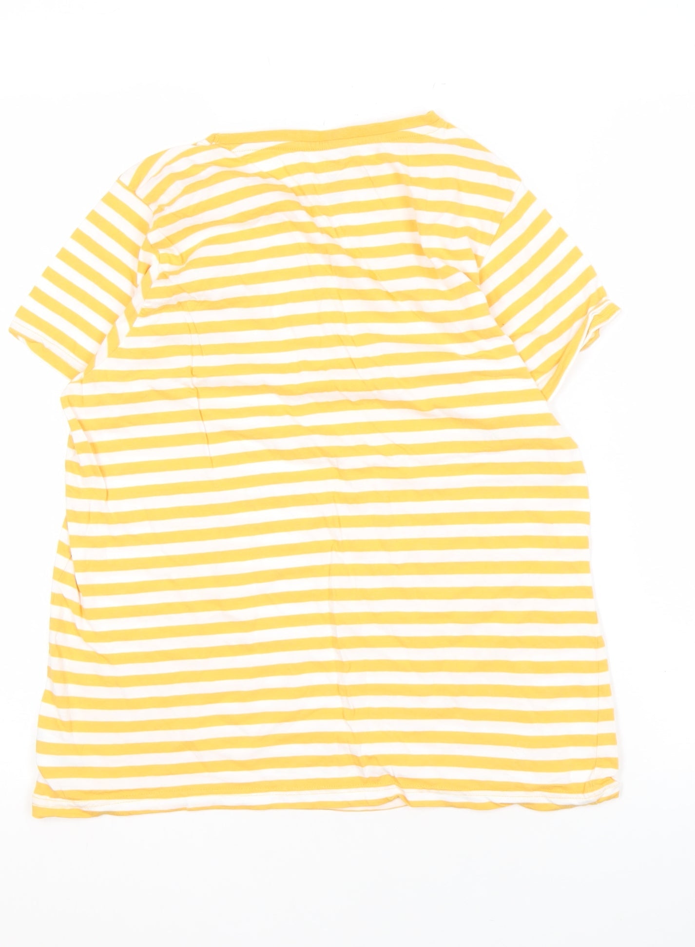 Womens UK Size M Disney Yellow Basic T-Shirt