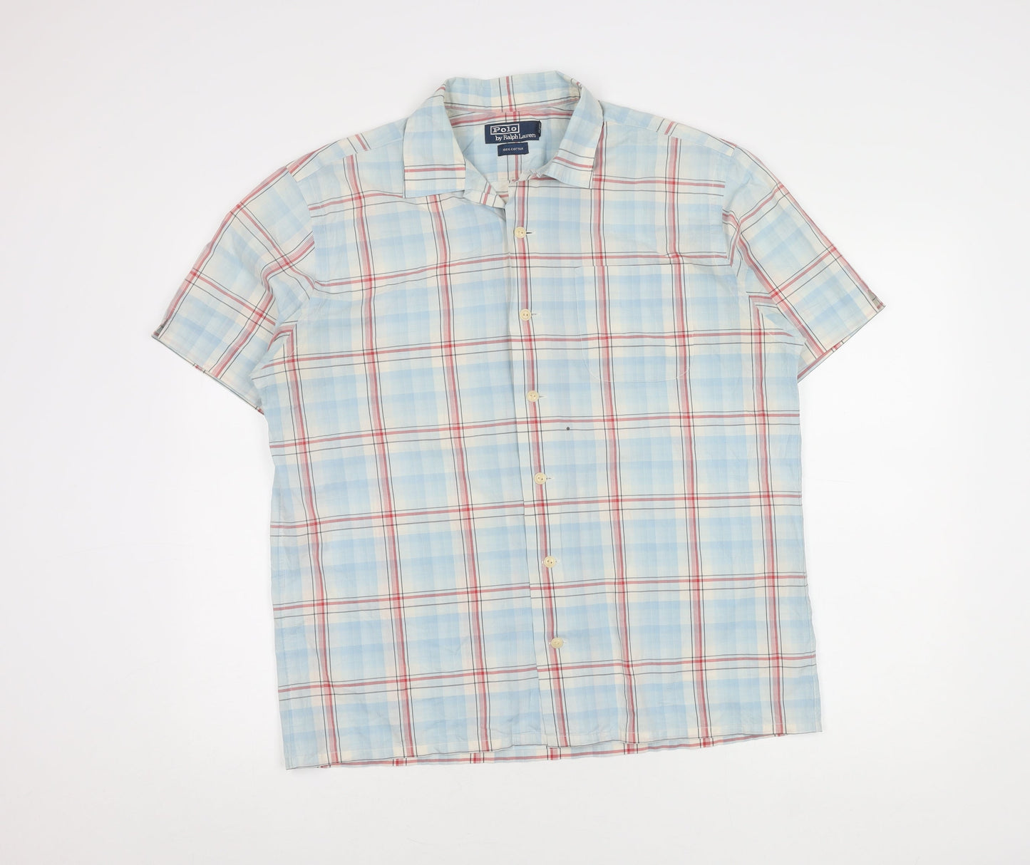 Polo Ralph Lauren Men's Blue Plaid Shirt M