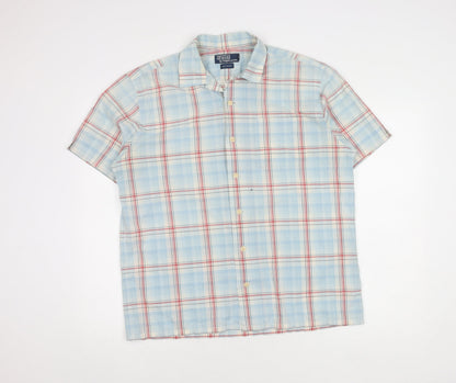 Polo Ralph Lauren Men's Blue Plaid Shirt M