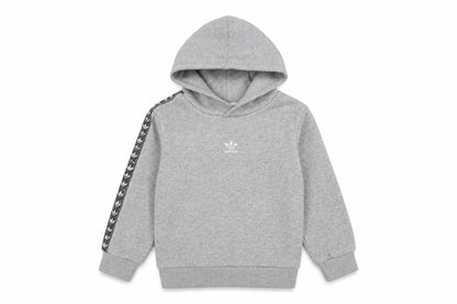 Front view of Adidas boys’ grey hoodie, 5-6 years, casual pullover