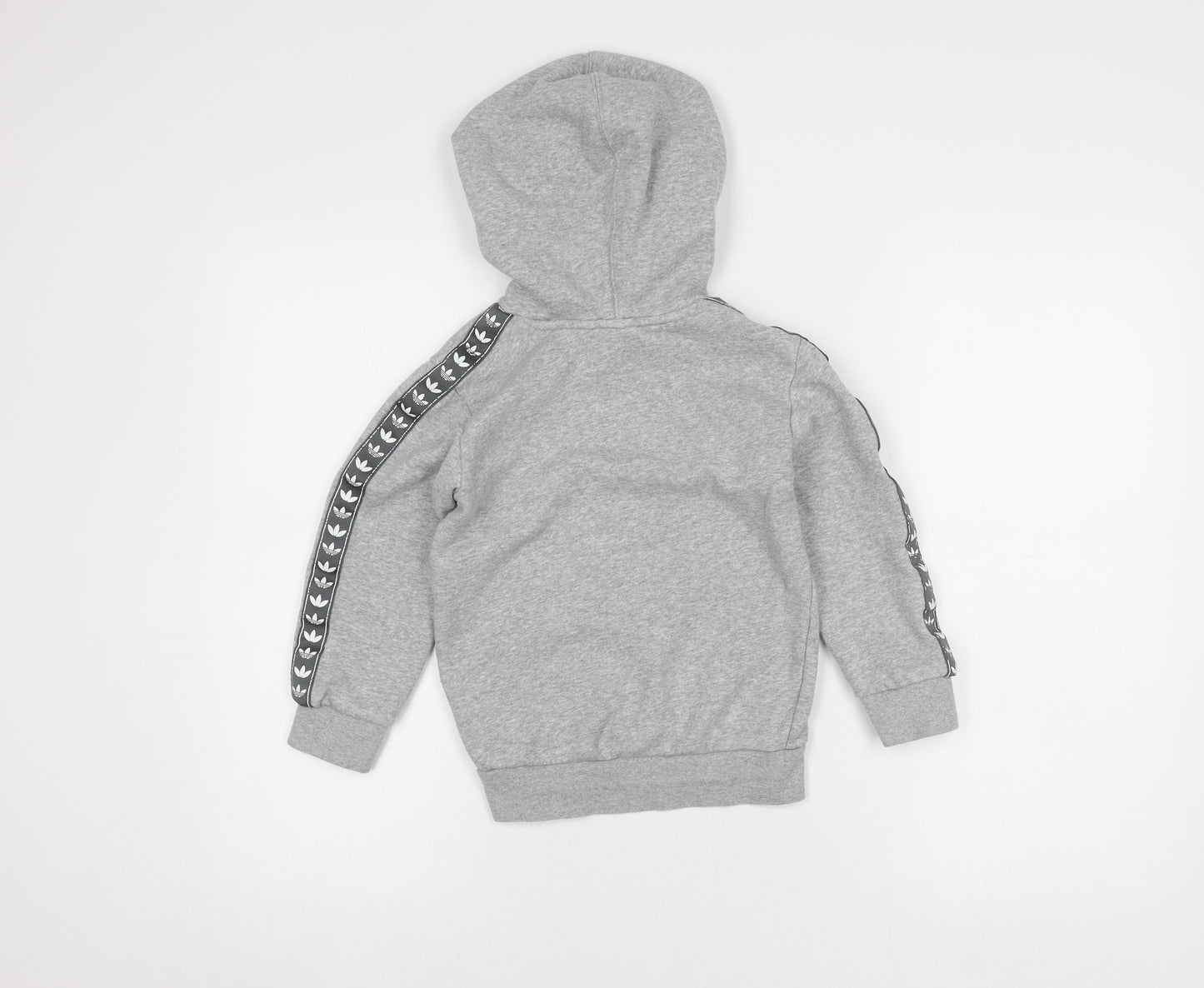 Adidas Boys Grey Hoodie, 5-6 Years, Casual Pullover