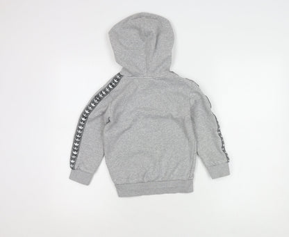 Adidas Boys Grey Hoodie, 5-6 Years, Casual Pullover
