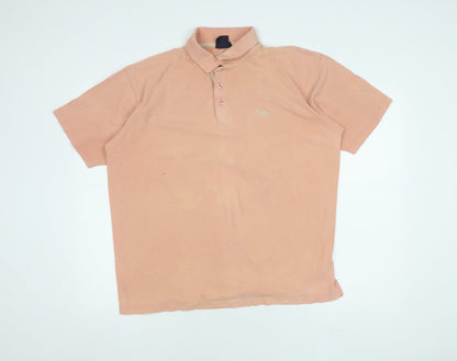 Cotton Traders Men's Pink Polo Shirt XL Short Sleeve