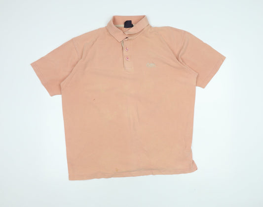 Cotton Traders Men's Pink Polo Shirt XL Short Sleeve