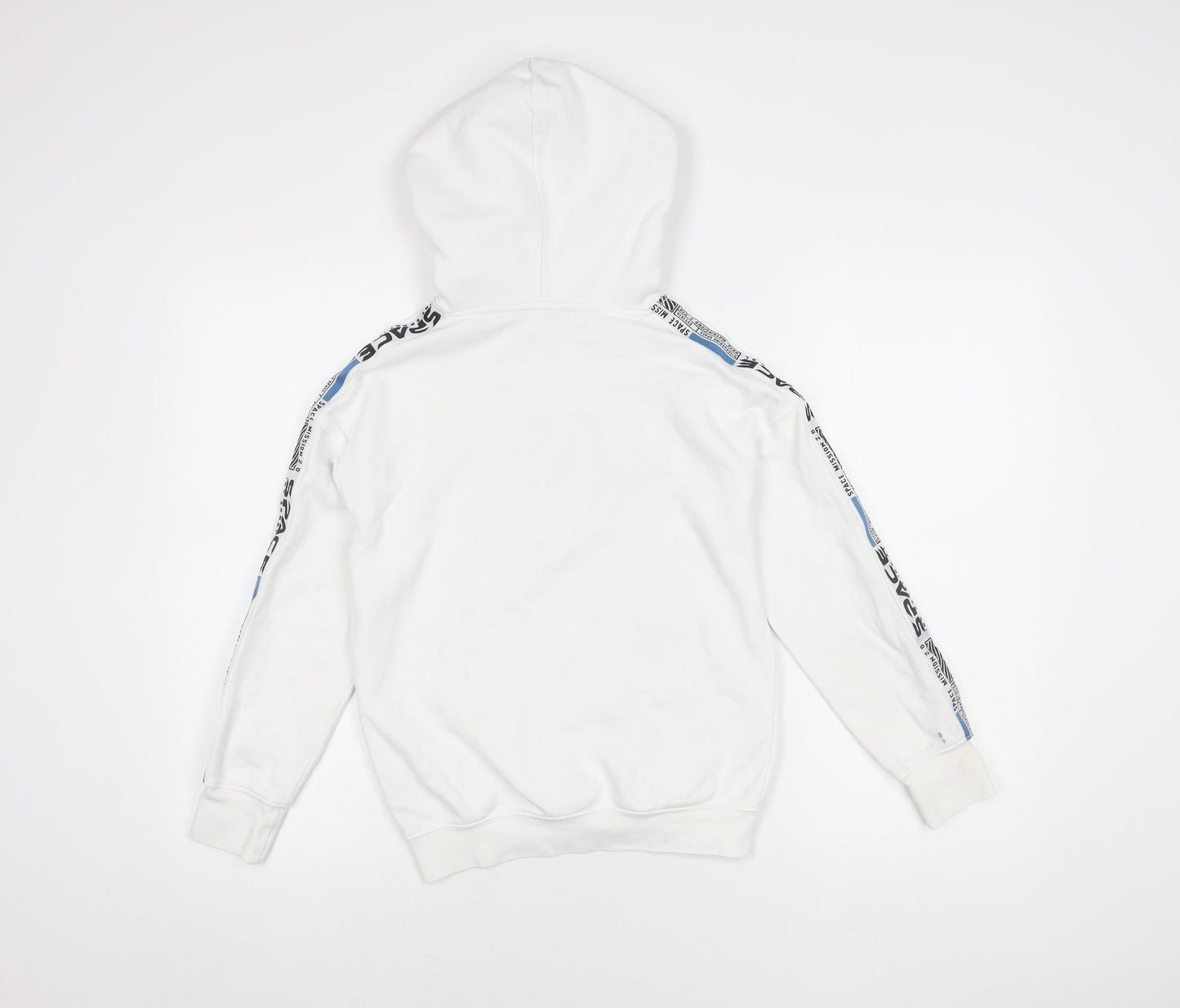 H&M Boys White NASA Hoodie 9-10 Years Pullover