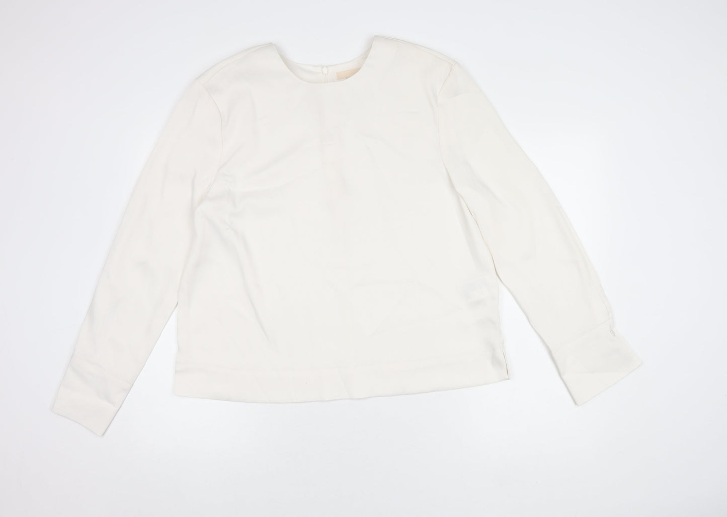Womens UK Size 12 H&M White Basic Blouse