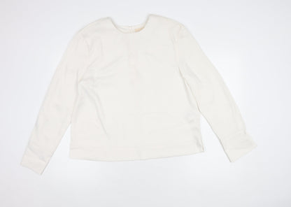 Womens UK Size 12 H&M White Basic Blouse