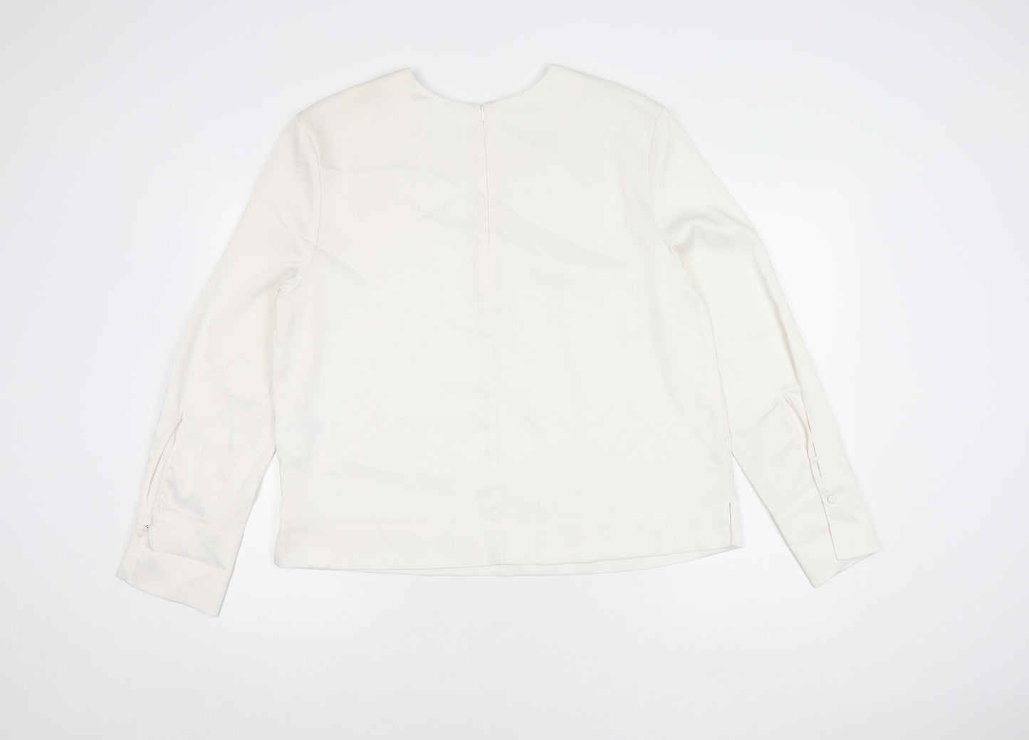 Womens UK Size 12 H&M White Basic Blouse