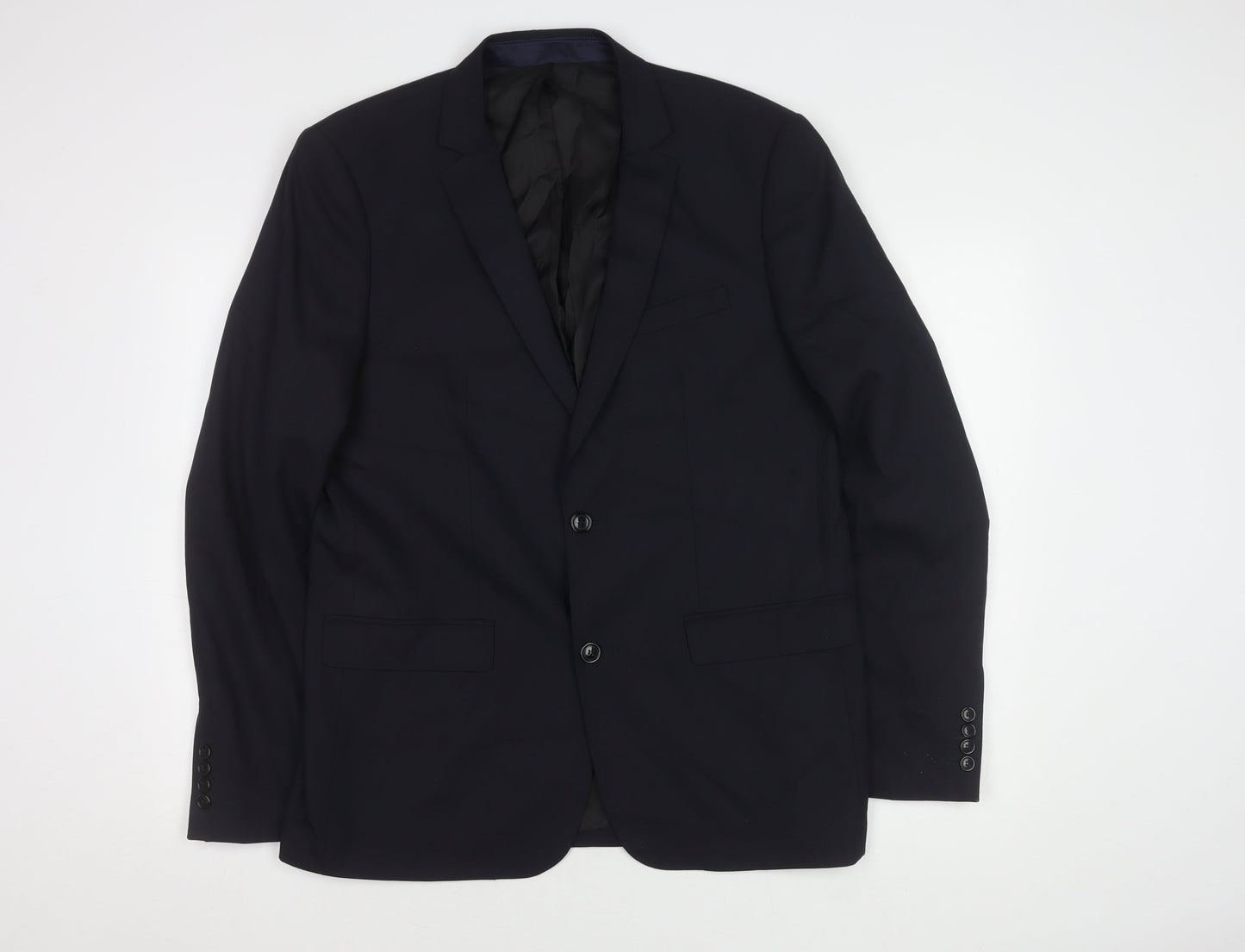 Mens UK Size 44 Zara Regular Blue Suit Jacket