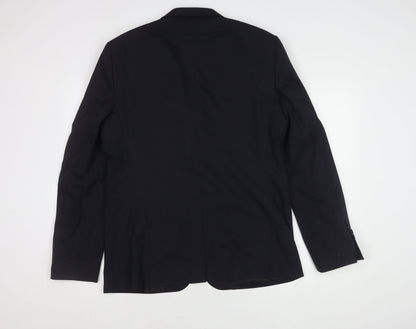 Mens UK Size 44 Zara Regular Blue Suit Jacket