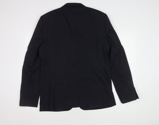 Mens UK Size 44 Zara Regular Blue Suit Jacket