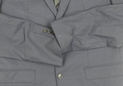 Mens UK Size 44 Zara Regular Blue Suit Jacket