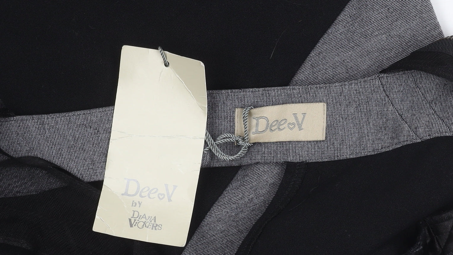 Dee V by Diana Vickers Black Bodycon Dress Size 14