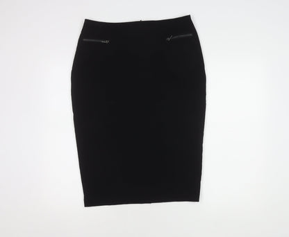 Marks and Spencer Women's Black Pencil Midi Skirt UK 14