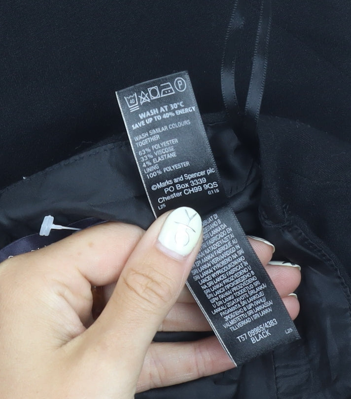 Marks and Spencer Women's Black Pencil Midi Skirt UK 14