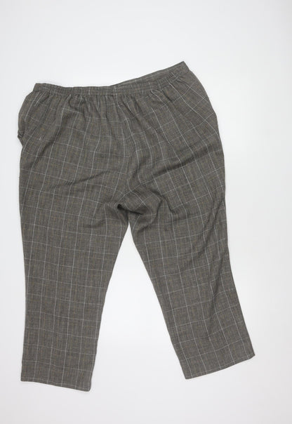 Womens UK Size 26 Damart Regular Fit Casual Grey Trousers