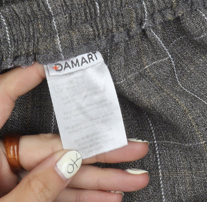 Womens UK Size 26 Damart Regular Fit Casual Grey Trousers