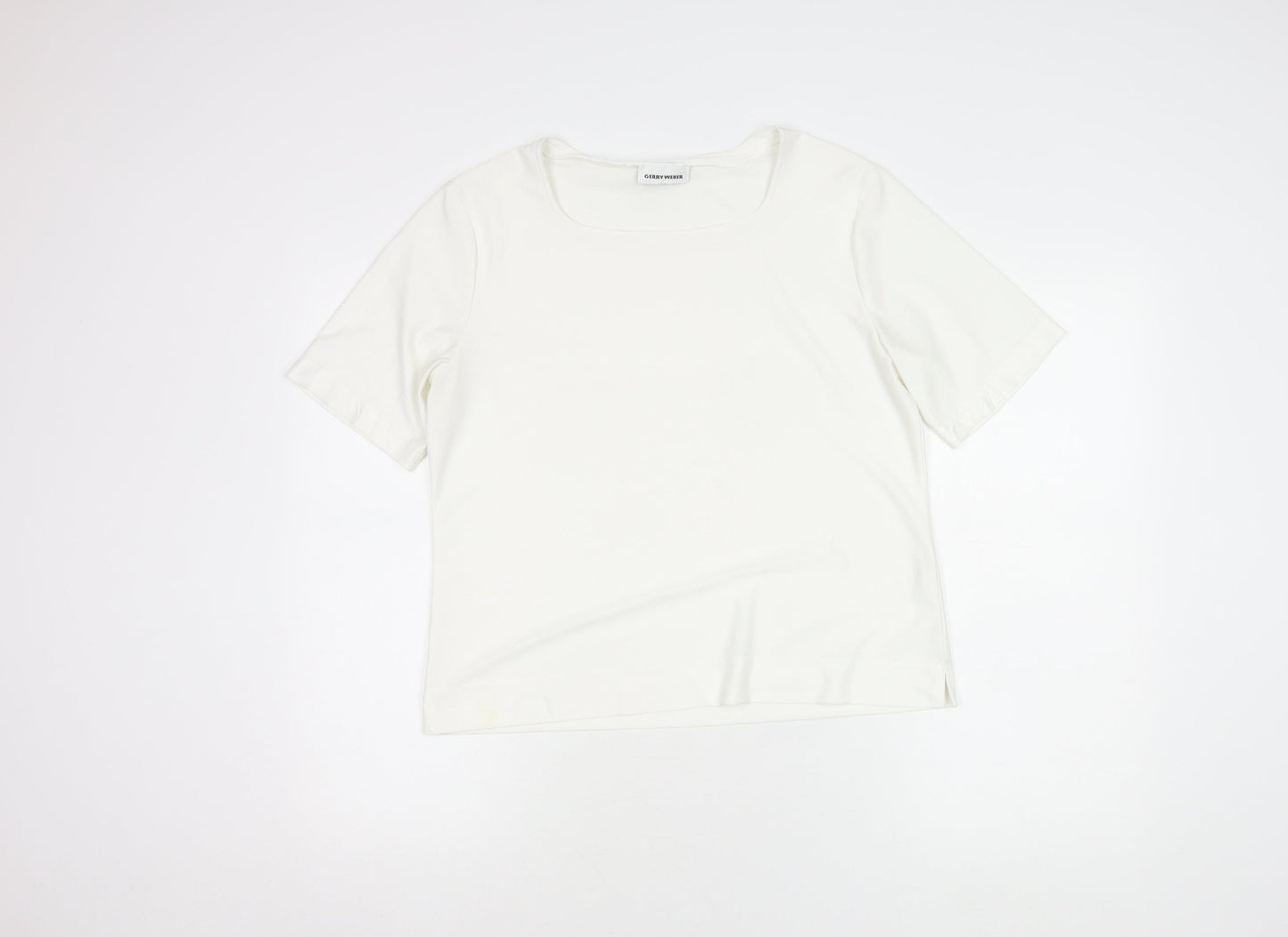Womens UK Size 12 Gerry Weber White Basic T-Shirt