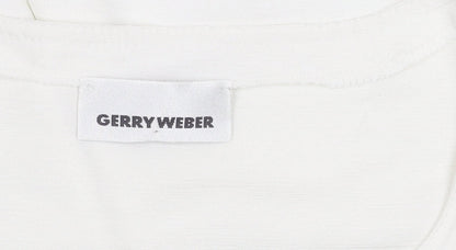 Womens UK Size 12 Gerry Weber White Basic T-Shirt