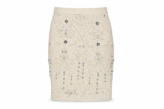 Womens UK Size XS Zara Woman Straight & Pencil Lace Skirt