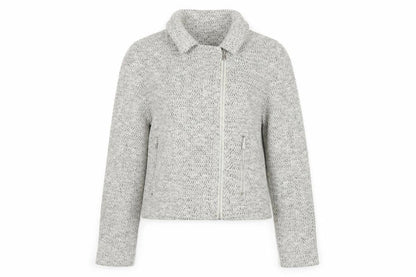 Womens UK Size 10 Miss Selfridge Grey Motorcycle Jacket