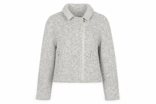 Womens UK Size 10 Miss Selfridge Grey Motorcycle Jacket