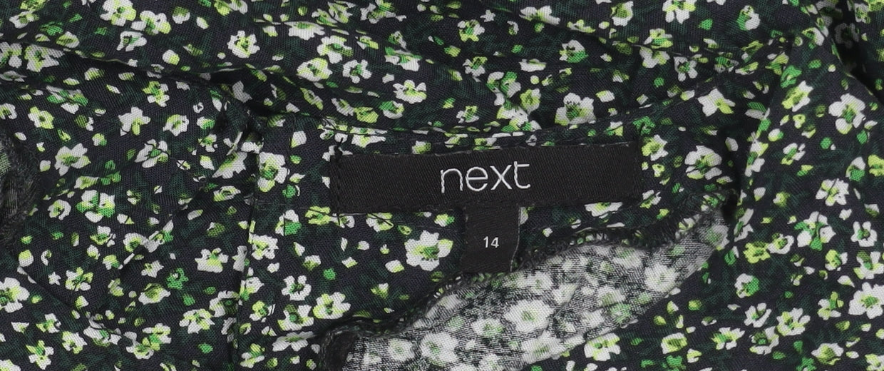 Womens UK Size 14 NEXT Multicoloured Basic Blouse