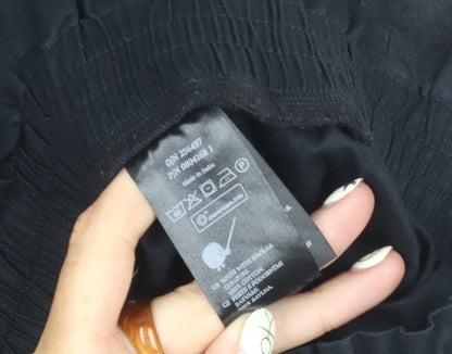 Monki Women's Black A-Line Skirt Cotton 2XS