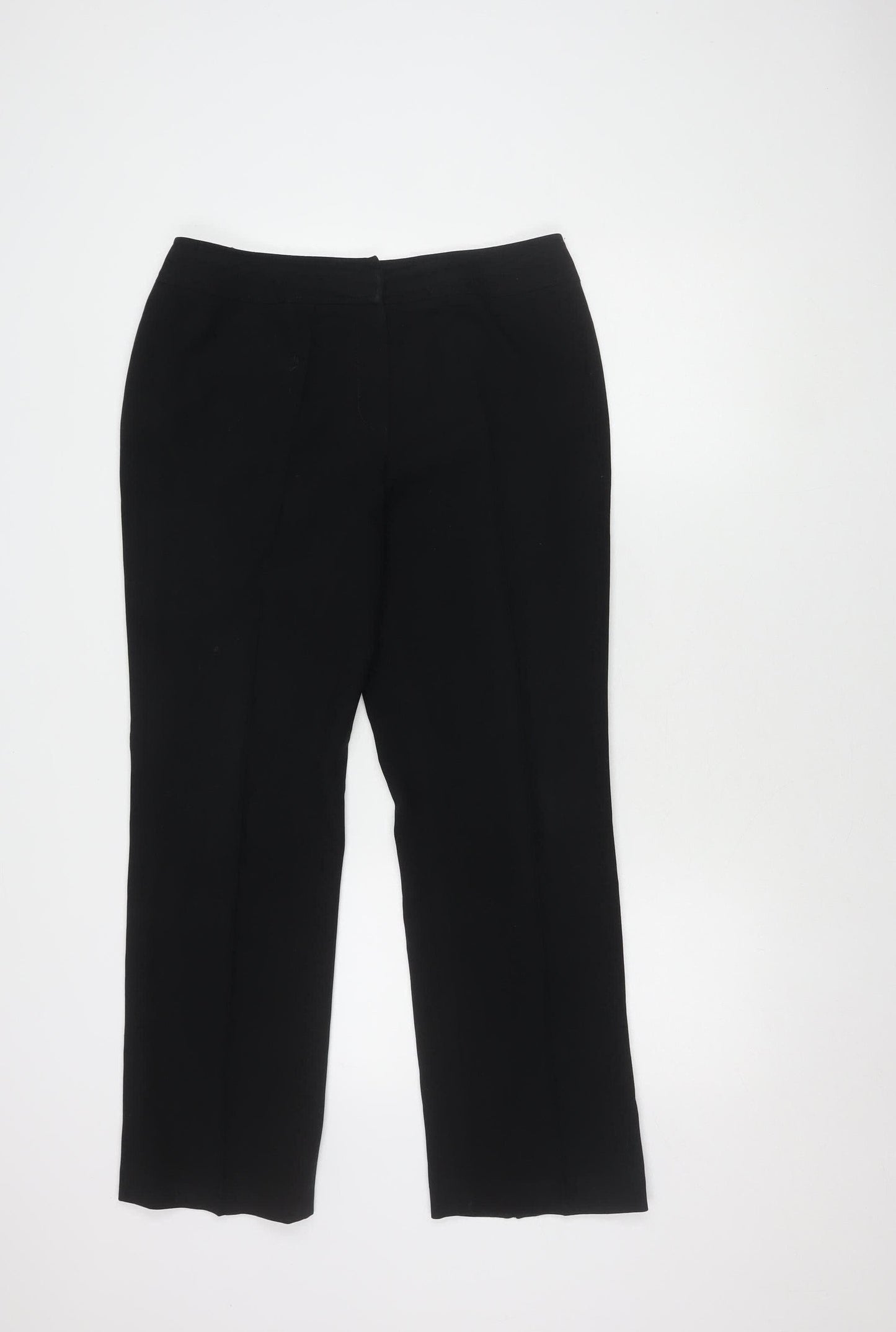 Anne Brooks Women's Black Straight Trousers, Size 12