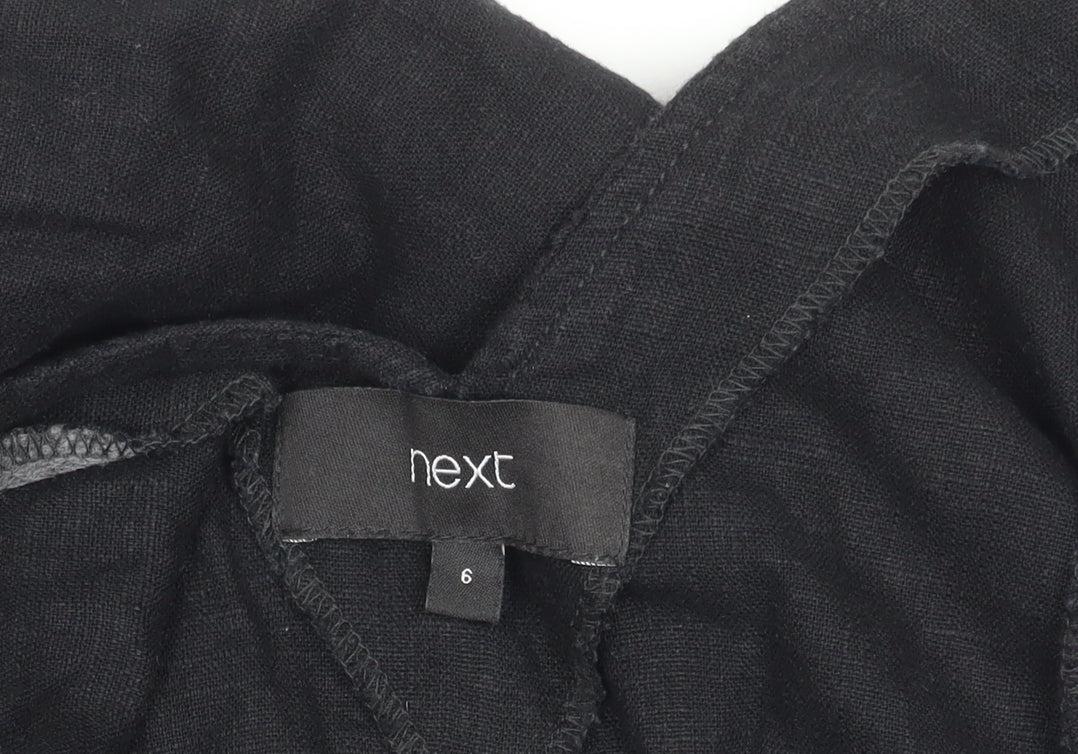 Next Women's Black Sleeveless Jumpsuit Size 6