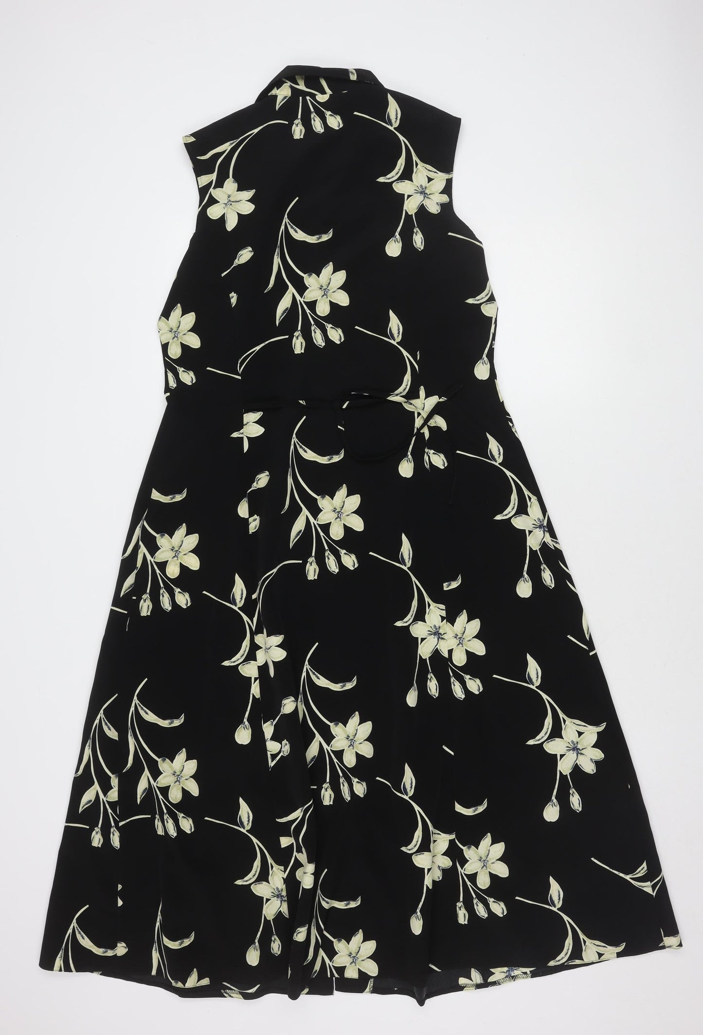 Classics Women's Black Floral Dress Size 14