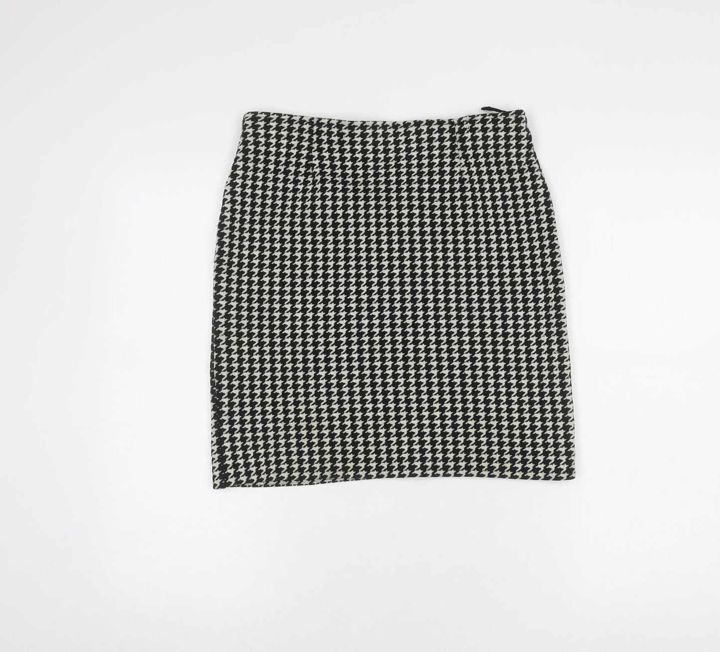style Report Women's Black Check Pencil Skirt Size 12