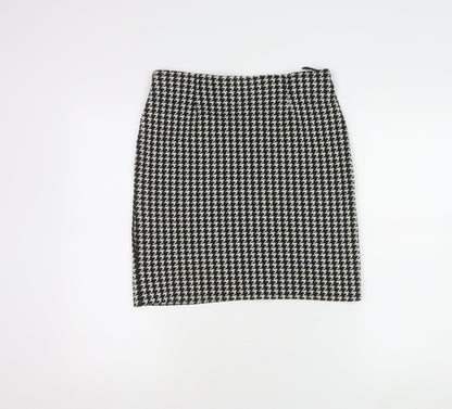 style Report Women's Black Check Pencil Skirt Size 12