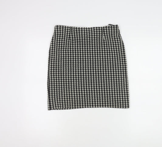 style Report Women's Black Check Pencil Skirt Size 12