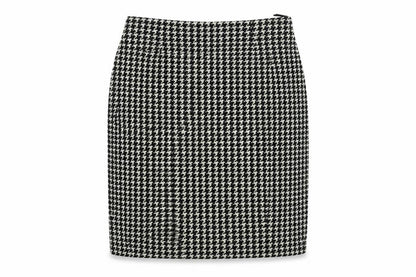 style Report Women's Black Check Pencil Skirt Size 12
