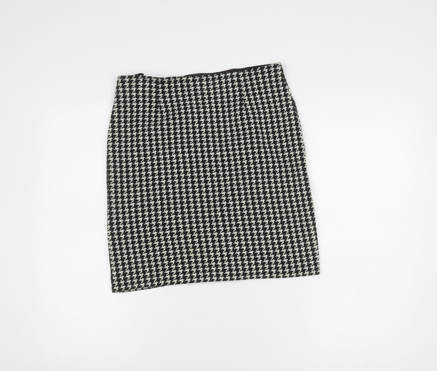 style Report Women's Black Check Pencil Skirt Size 12