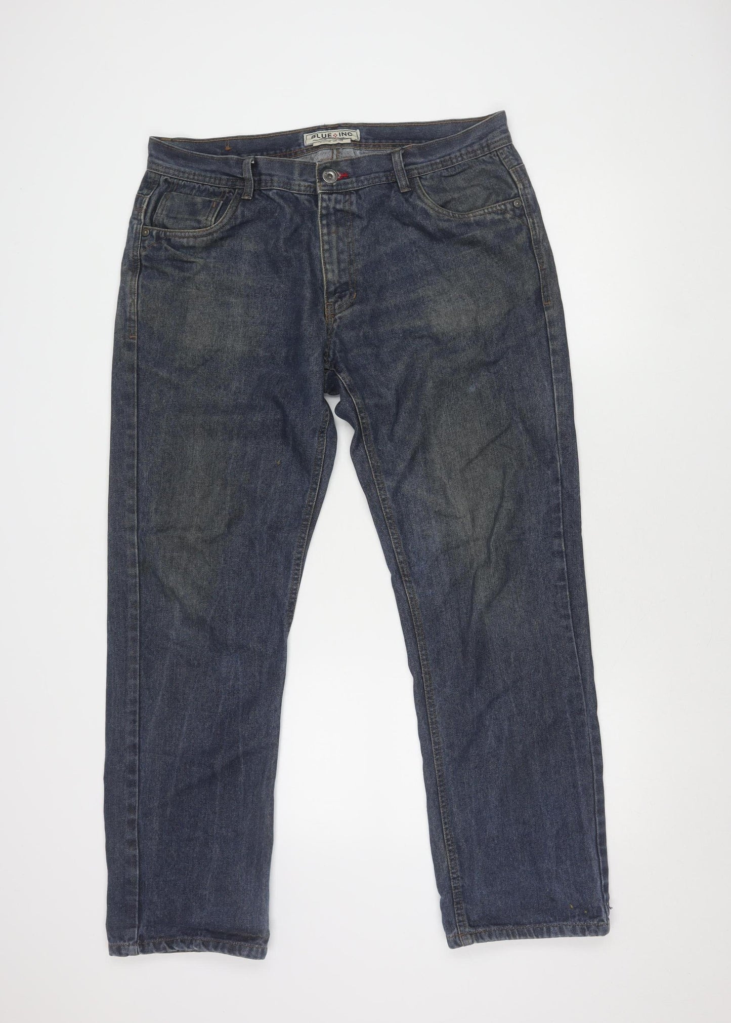 Blue Inc Men's Blue Denim Trousers, Size 36R