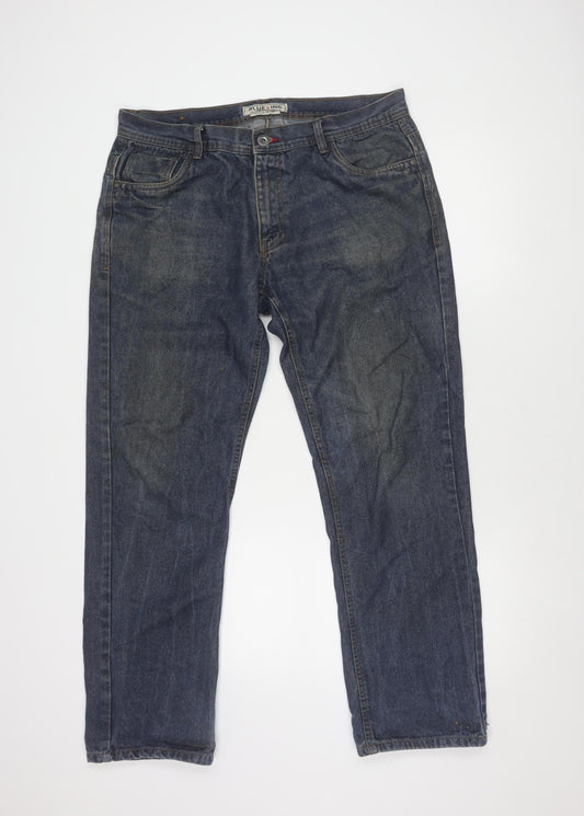 Blue Inc Men's Blue Denim Trousers, Size 36R