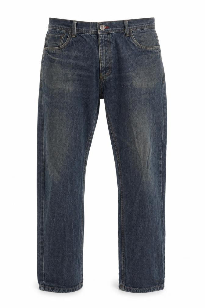 Mens UK Size 36R Blue Inc Regular Fit Casual Blue Trousers