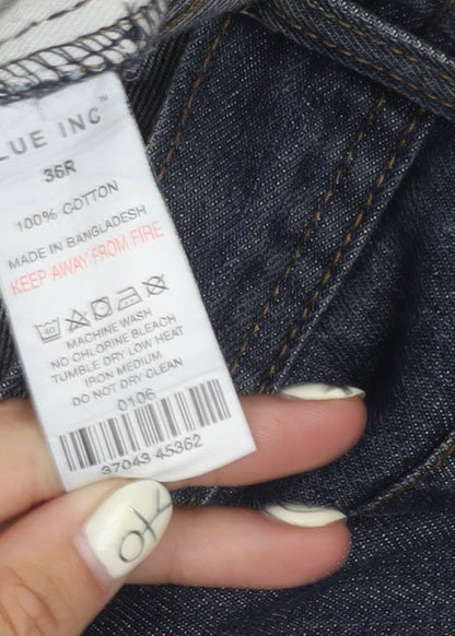 Blue Inc Men's Blue Denim Trousers, Size 36R