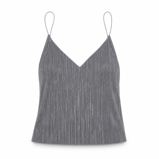 Womens UK Size S Light Before Dark Grey Camisole Tank