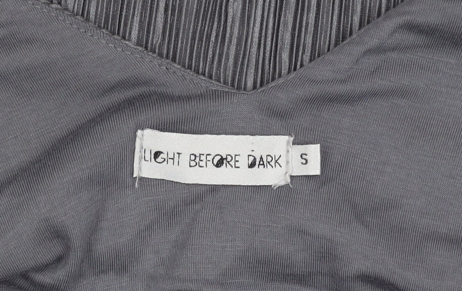 Light Before Dark Women's Grey Camisole Tank Top, Size S