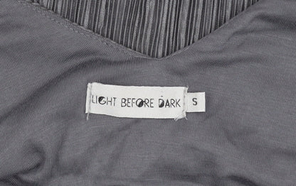 Light Before Dark Women's Grey Camisole Tank Top, Size S