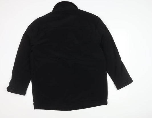 Mens UK Size M Marks and Spencer Black Basic Coat