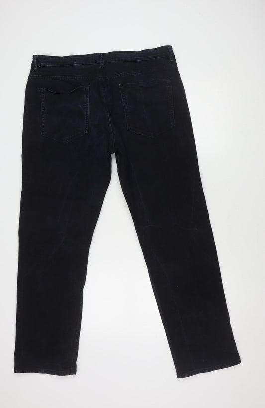 Next Men's Blue Straight Fit Jeans, Size 38 - 33 Inseam