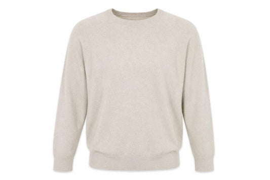 BR Men's Beige Wool Pullover Jumper XL