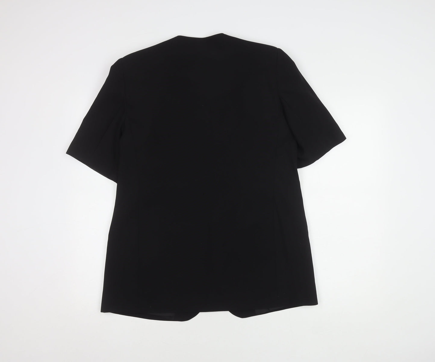 Classics Black Women's Blazer Size 14 Short Sleeve