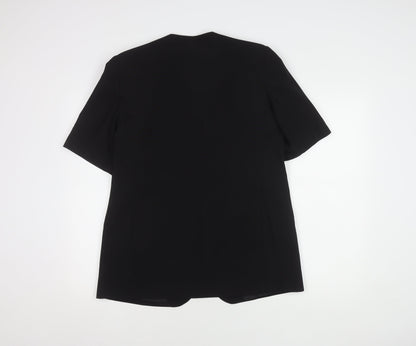 Classics Black Women's Blazer Size 14 Short Sleeve