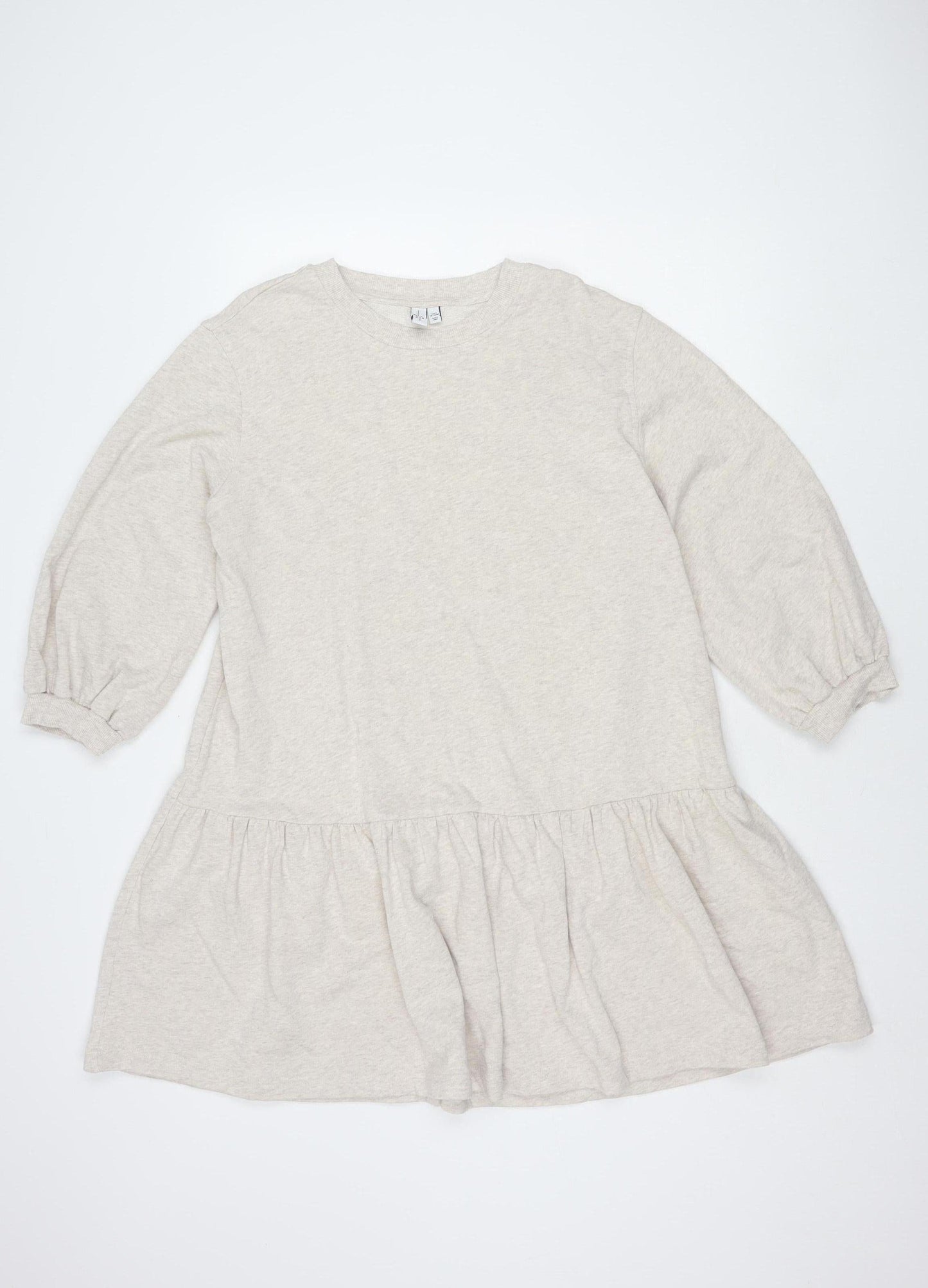 & Other Stories Beige Women's Long Sleeve Dress - M
